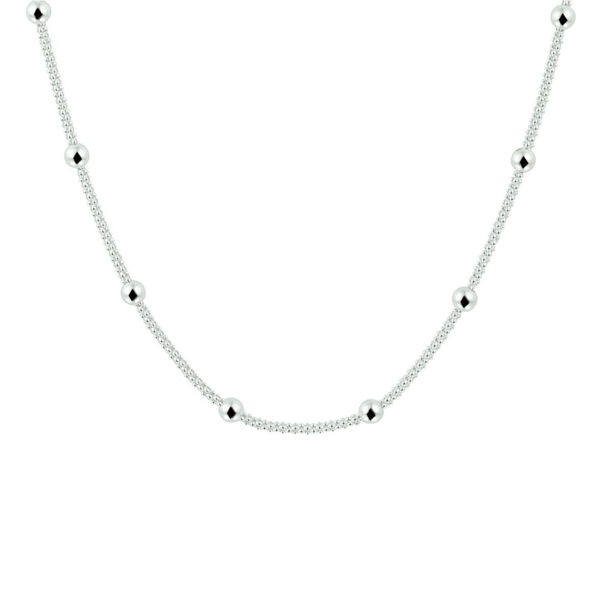 Collier bolletjes 3.0 mm 42 + 3 cm