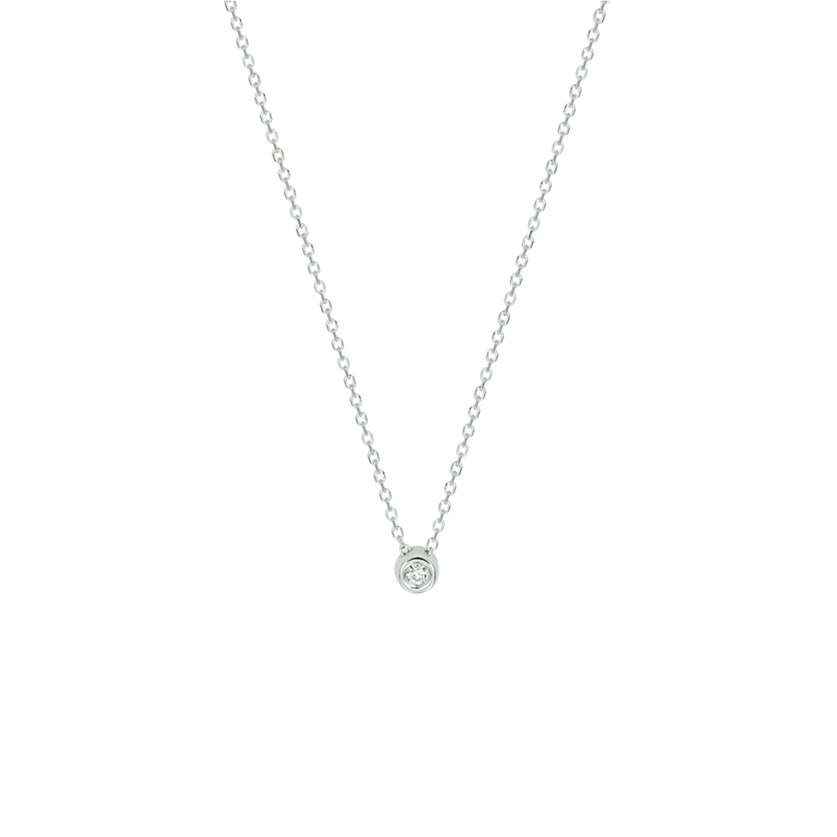 Collier diamant 0.02ct h si 41 - 43 - 45 cm