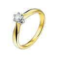 Ring diamant 0.25ct h si