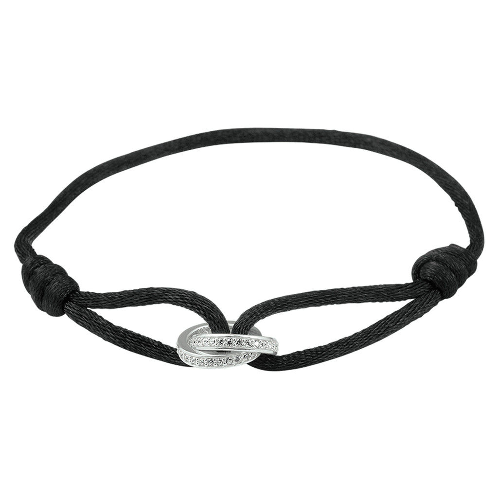 Armband satijn zirkonia