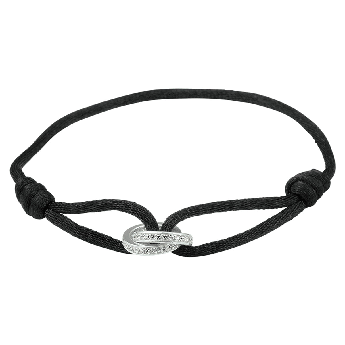 Armband satijn zirkonia