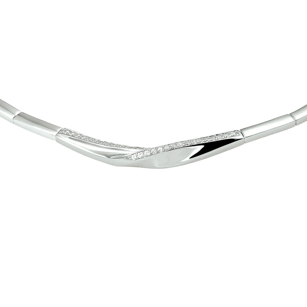Collier zirkonia 43 + 3 cm