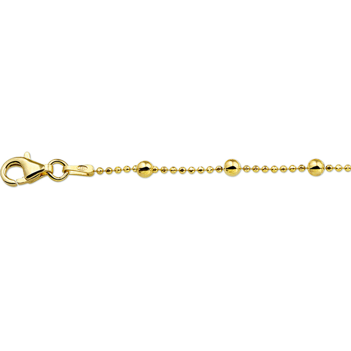 Enkelbandje bolletjes 24 + 2 cm 3 micron