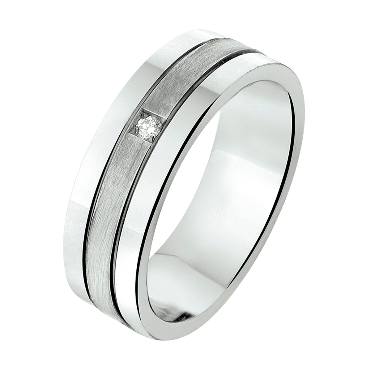Ring a309 - 6 mm - 0.02ct h si
