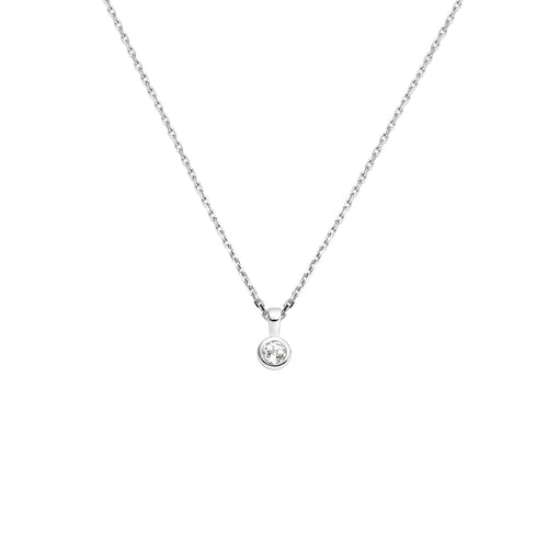 1337582 collier met geboortesteen 41 + 4 cm
