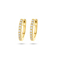Klapoorringen diamant 0.06ct (2x 0.03ct) h si