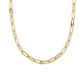 Collier paperclip platte buis 5.0 mm 44 cm