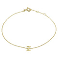Armband letter 16.5 - 17.5 - 18.5 cm