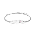 graveerarmband met roze zirkonia - 11-13cm - zilver - KA1019637