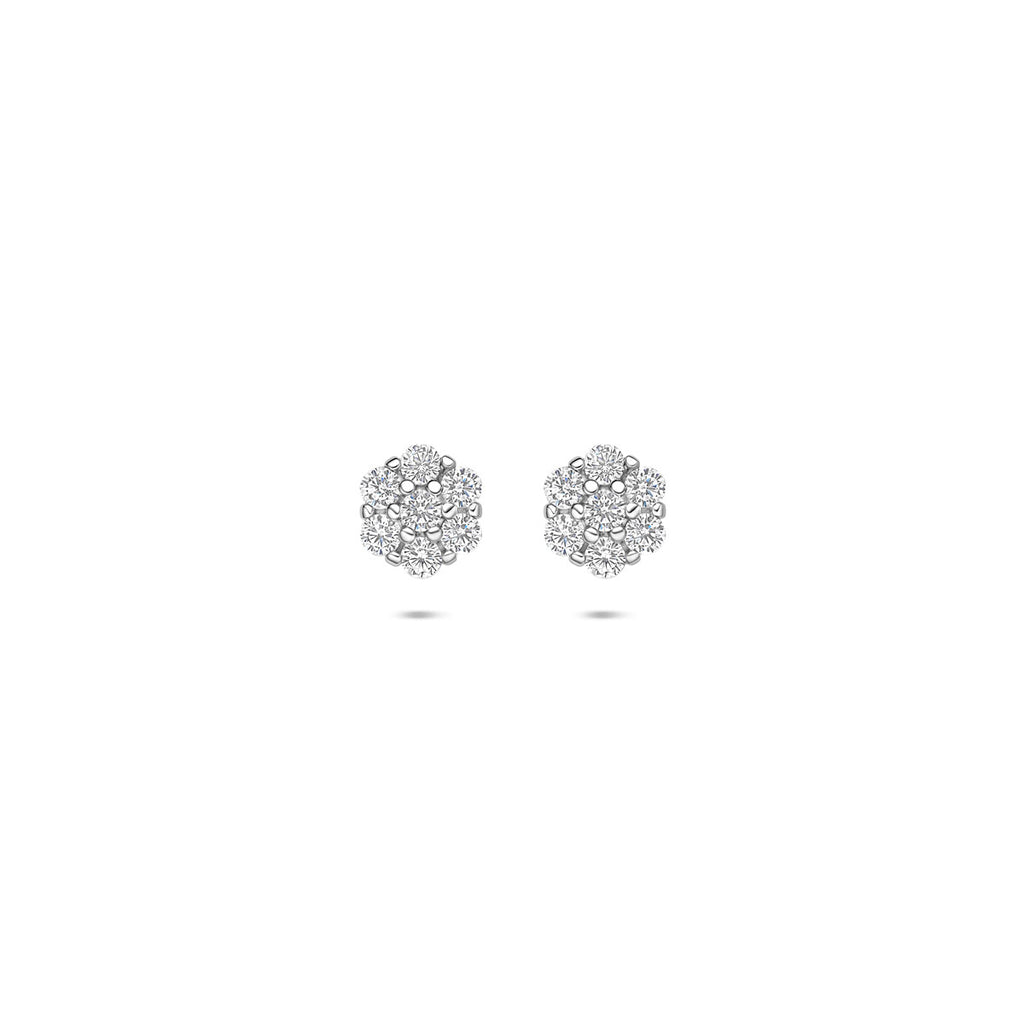 Oorknoppen zirkonia 6 mm