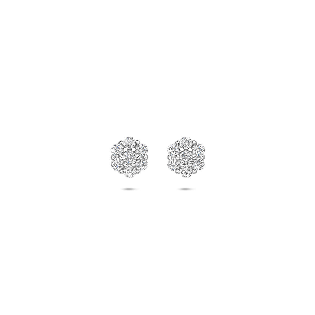 Oorknoppen zirkonia 6 mm