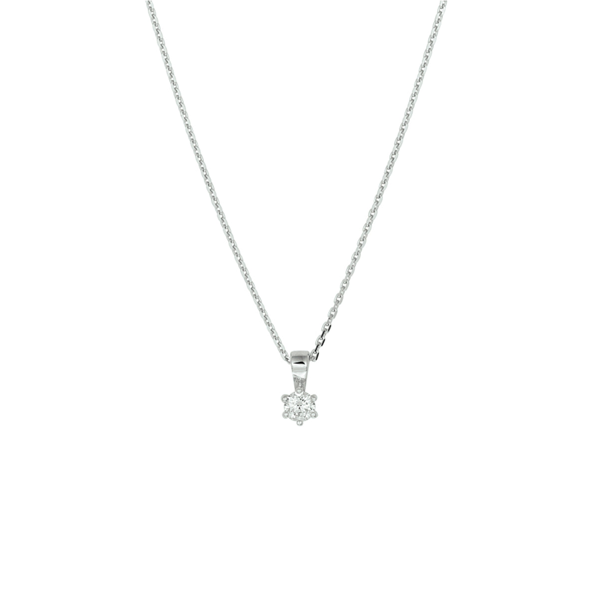 Collier zirkonia 41 + 4 cm