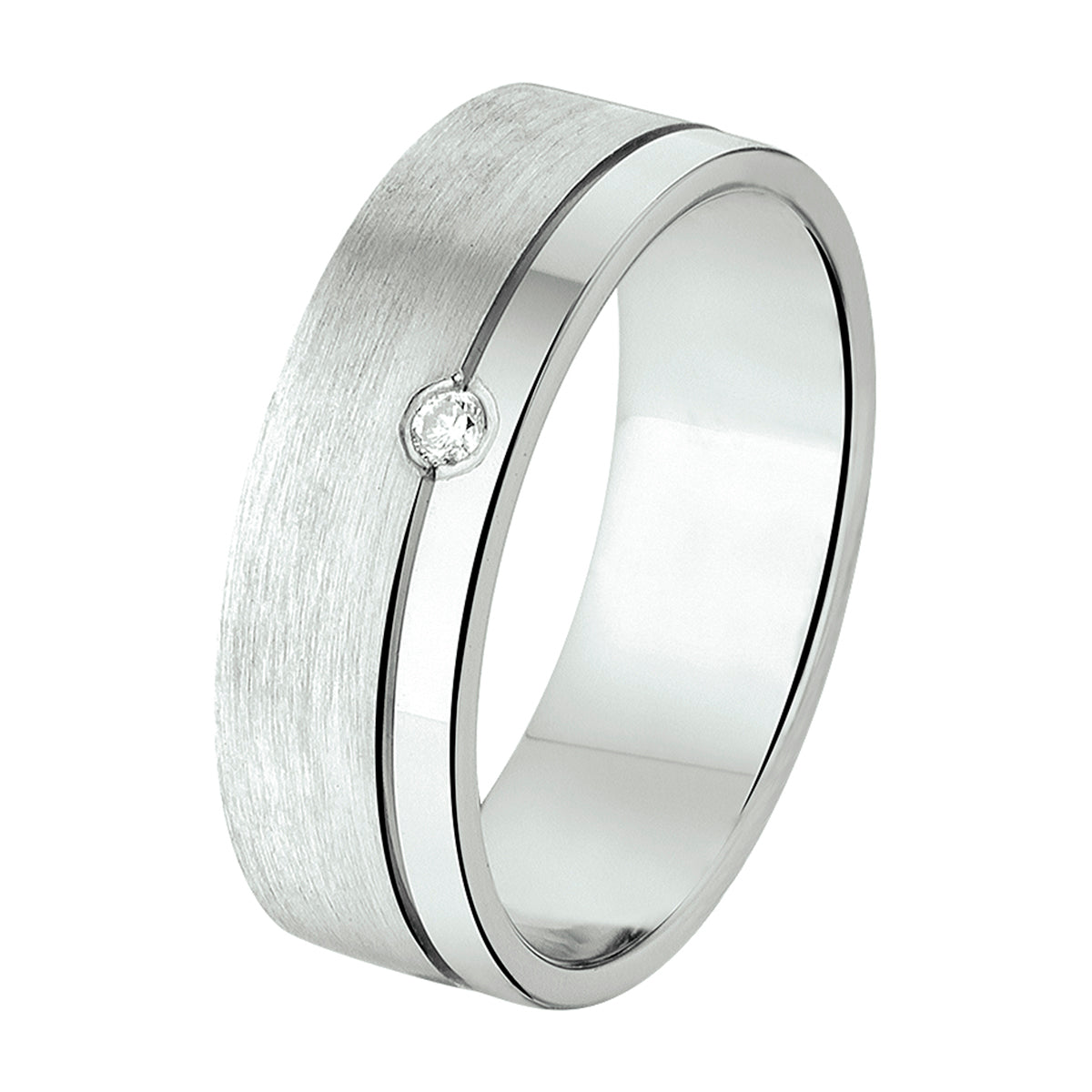 Ring a308 - 6 mm - 0.02ct h si