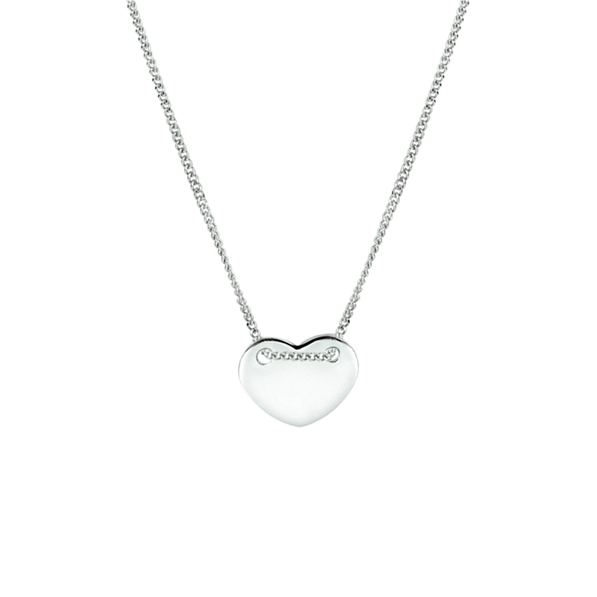Graveercollier hart 40 + 5 cm