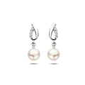 Oorhangers parel en zirkonia