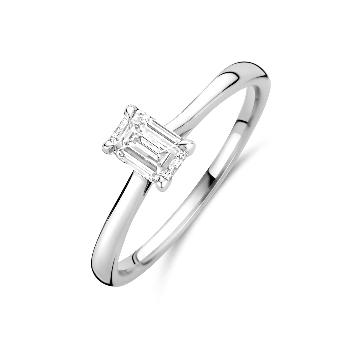 Ring lab grown diamant 0.50ct h si
