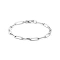 Armband anker schakel - zilver