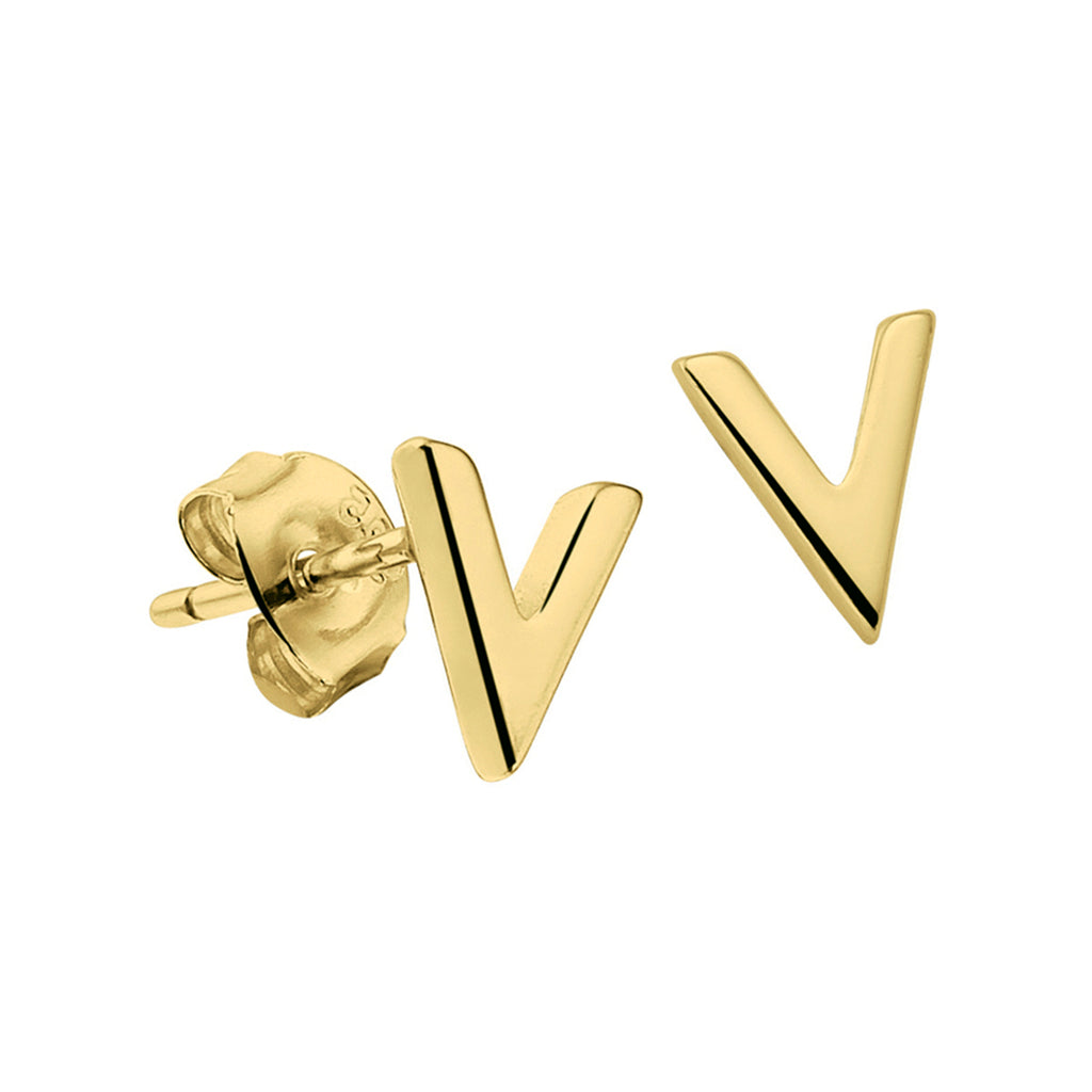 Oorstekers - verguld zilver