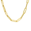 Collier paperclip platte buis 5.0 mm 45 cm