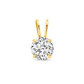 Hanger - goud zirkonia