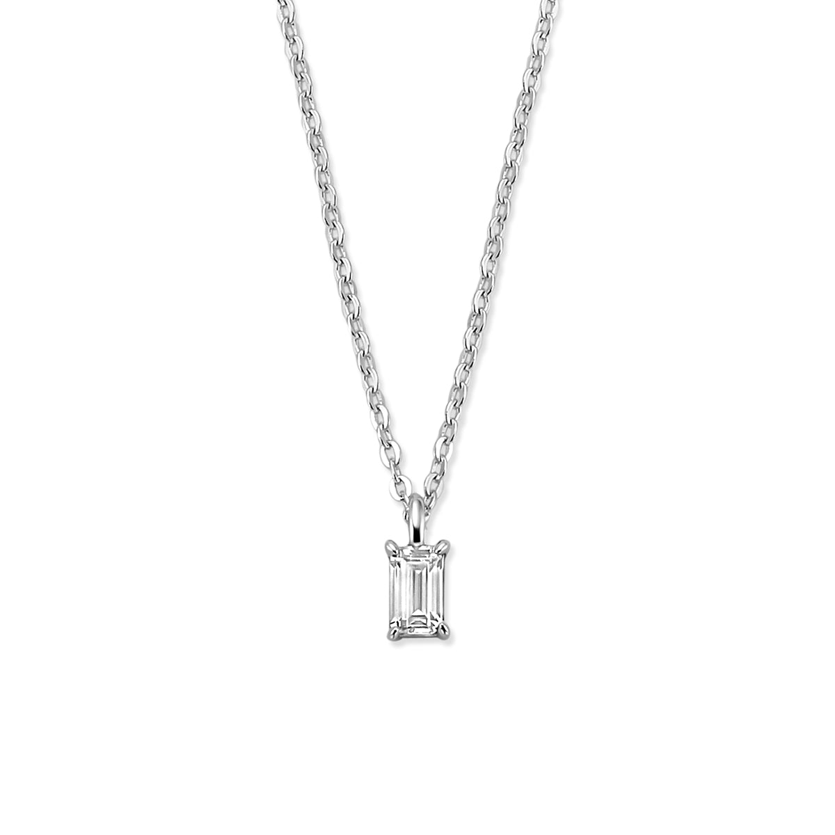 Collier zirkonia 42 + 3 cm