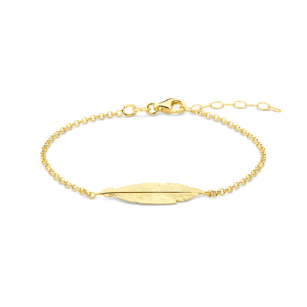 Armband veren 16.5 + 2.5 cm 3 micron