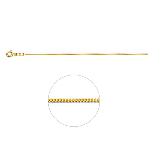Collier gourmetschakel - goud