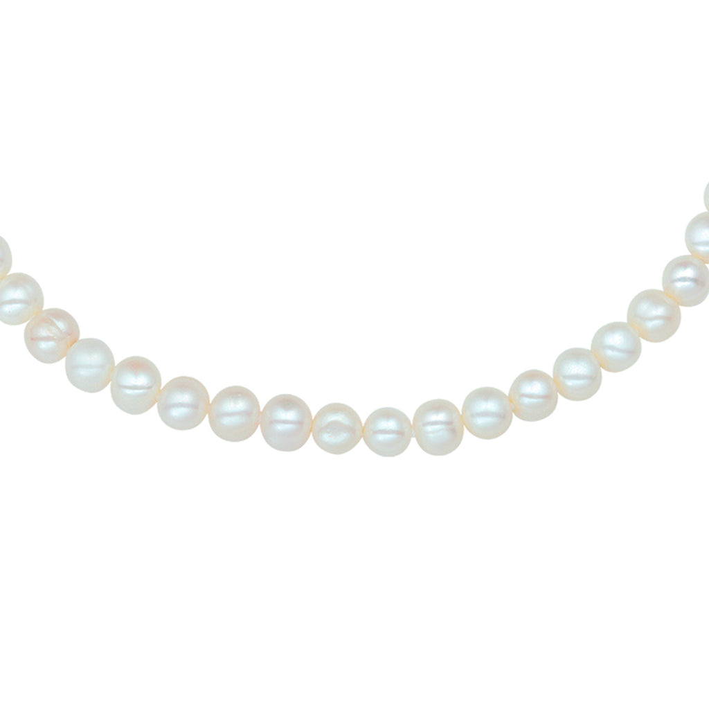 Collier parel 7.5 mm 42 + 4 cm