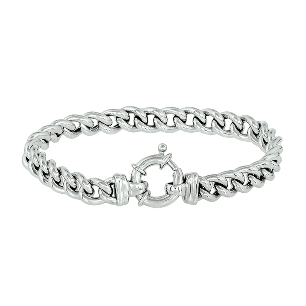 Armband gourmette 7.5 mm 19 cm met groot springslot