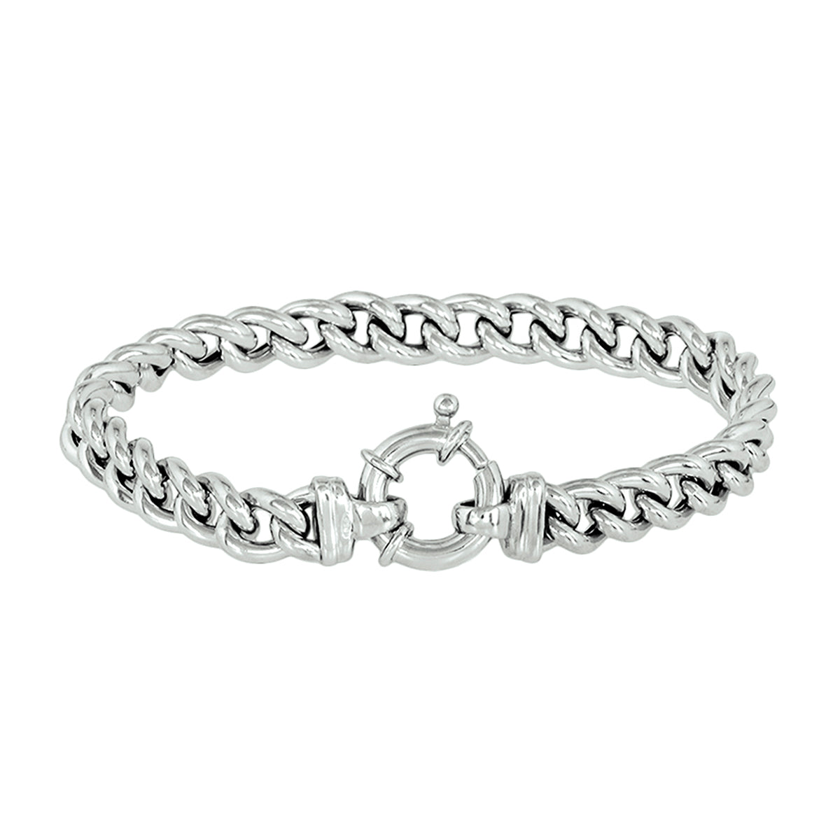 Armband gourmette 7.5 mm 19 cm met groot springslot