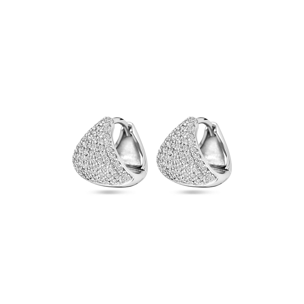 Klapoorringen zirkonia 11 mm