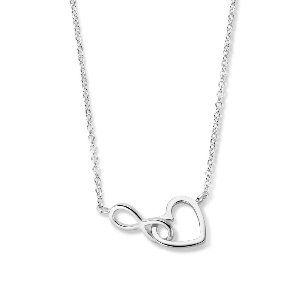 Collier hart en infinity  41 + 4 cm