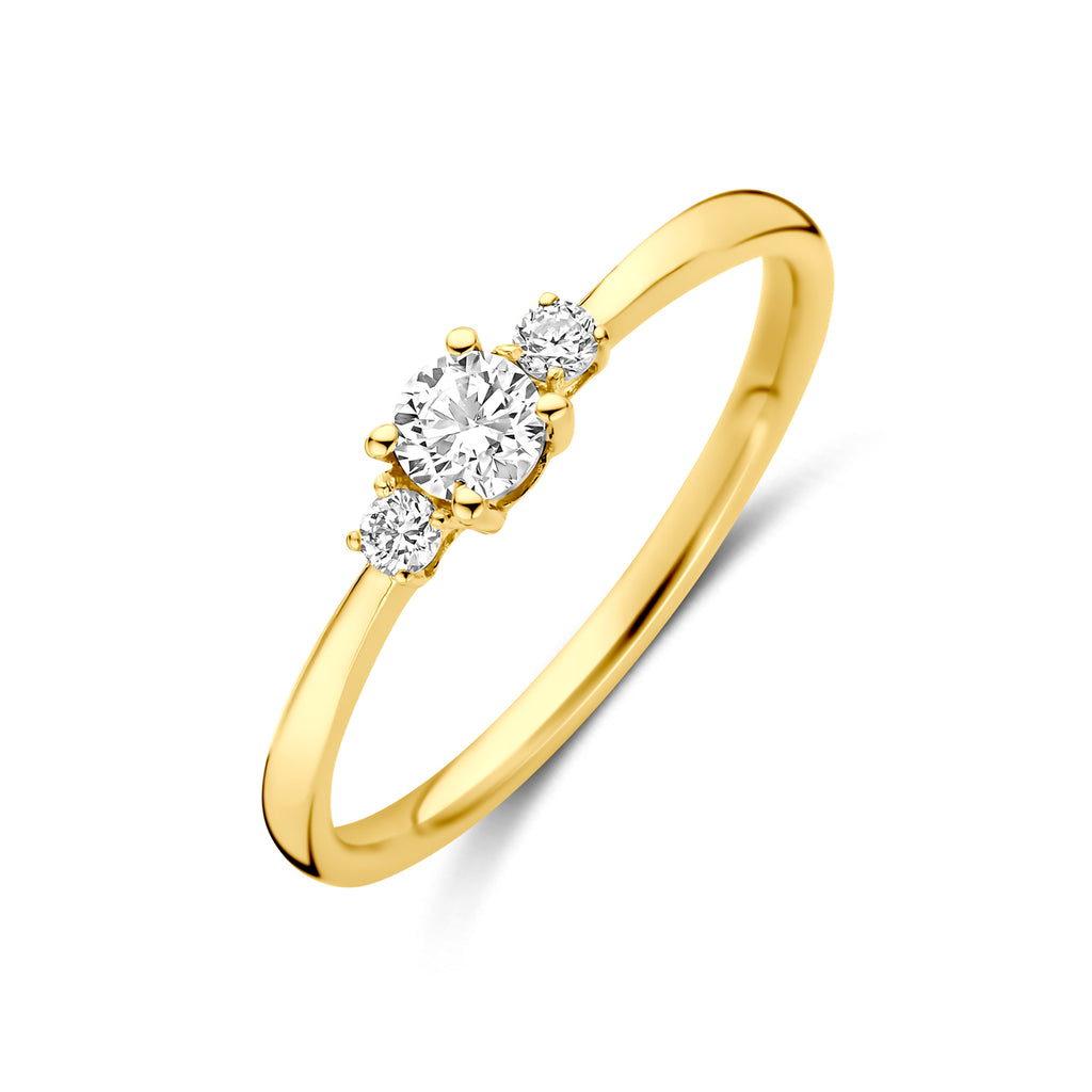 ring lab grown diamant 0.25ct h si