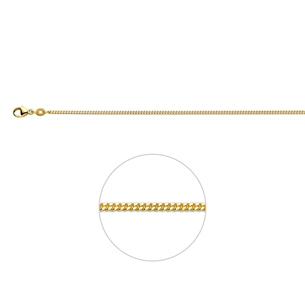 Collier gourmet schakel - goud