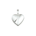 Medaillon hart poli/mat