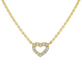 Collier hart diamant 0.05ct h p1 1mm 41-43-45 cm