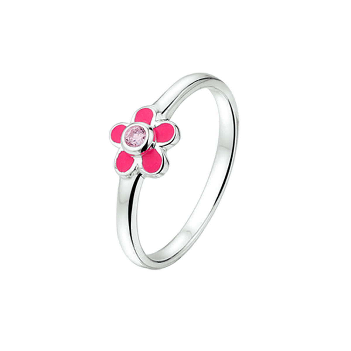 Ring bloem en zirkonia