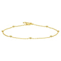 Armband anker bolletjes 1.0 mm 17 - 19 cm