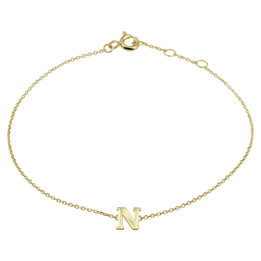 Armband letter 16.5 - 17.5 - 18.5 cm