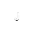 Hanger - zilver letter J
