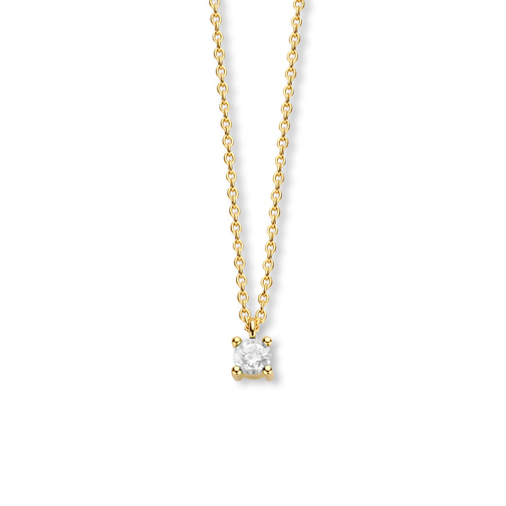 Collier met geboortesteen 40 - 42 - 44 cm