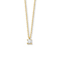 Collier met geboortesteen 40 - 42 - 44 cm