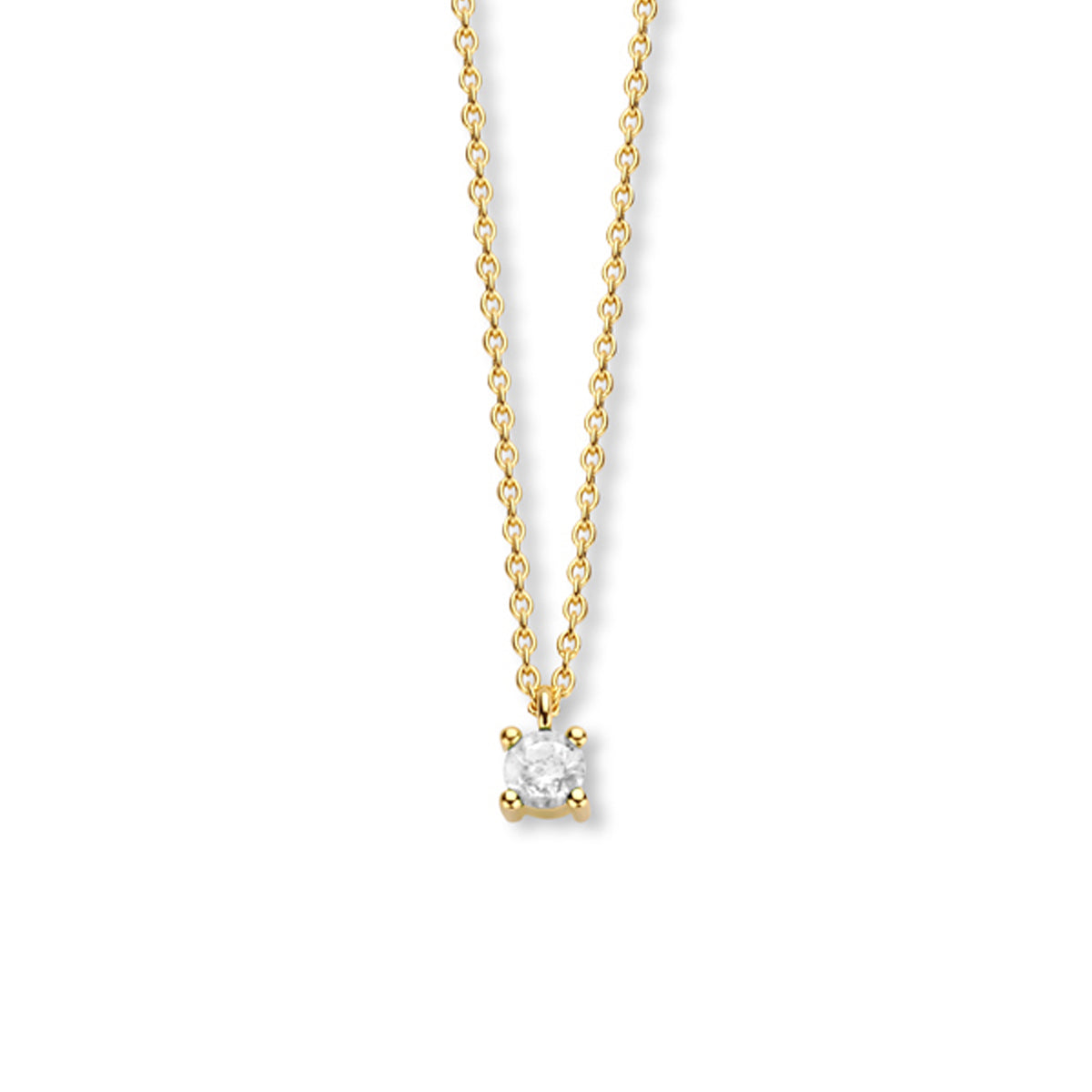 Collier met geboortesteen 40 - 42 - 44 cm