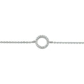 Armband zirkonia 1.0 mm 15.5 + 2.5 cm