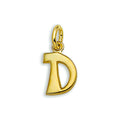 gouden hanger. letter D