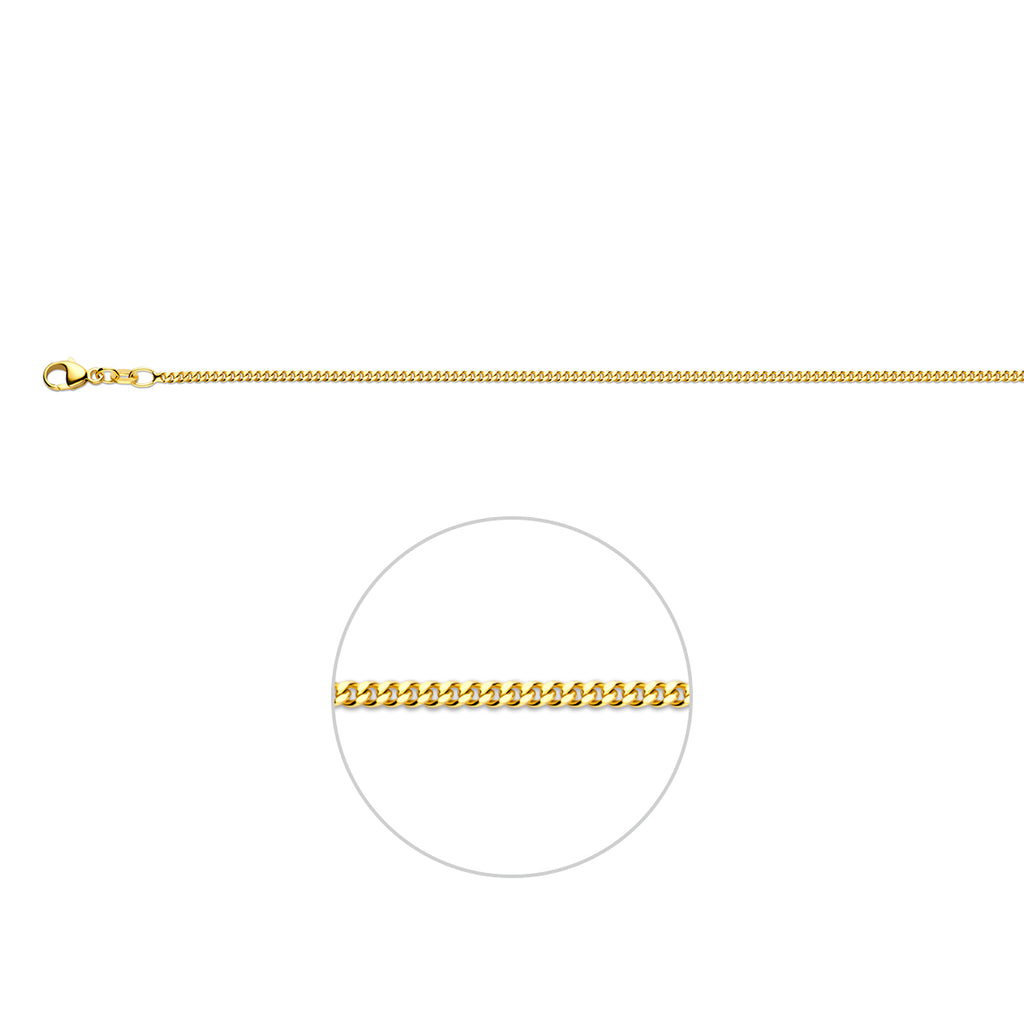 Collier gourmetschakel - goud