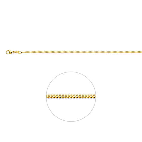 Collier gourmetschakel - goud