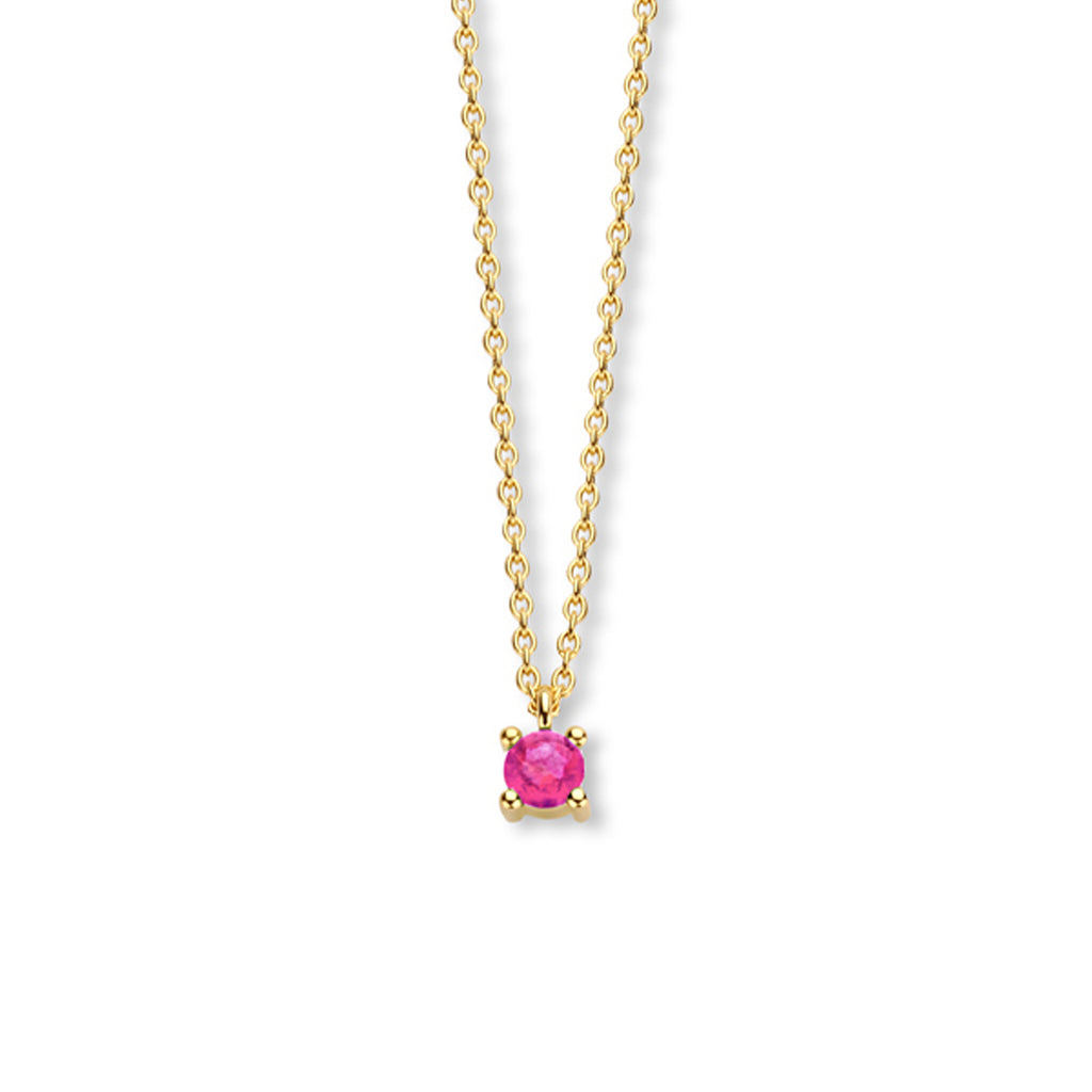 Collier met geboortesteen 40 - 42 - 44 cm