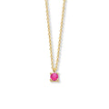Collier met geboortesteen 40 - 42 - 44 cm