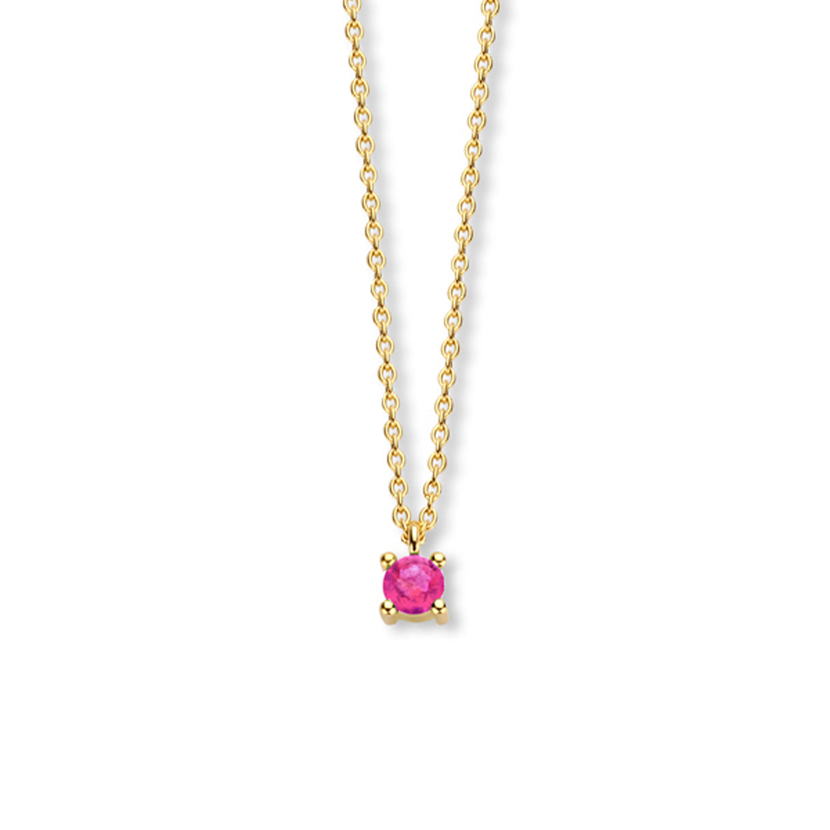 Collier met geboortesteen 40 - 42 - 44 cm